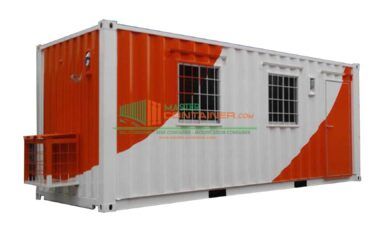 Office Container 20ft with Custom Paint Jual Container Depok